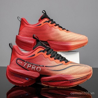 Giày chạy bộ thể thao ngoài trời carbon, chống trơn trượt cho marathon, phù hợp nam nữ