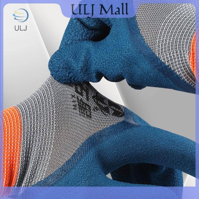 ULJ 1 Cặp Găng Tay Cao Su Lốp Chống Mài Mòn Chống Trơn Trượt Găng Tay Bảo Hộ Lao Động Cải Thiện Nhà Xây Dựng Sân Vườn.