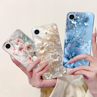 Dành Cho iPhone 16e SE 2025 Ốp điện thoại Hoa Thời Trang Mới Bướm Mềm Trong Suốt Silicon Ốp điện thoại Cho iPhone16e 5G A3212 SE4 Vỏ
