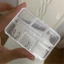 Giải pháp lưu trữ mỏng đa năng YOI Thiết kế 6 ngăn cho dụng cụ chăm sóc móng tay tại nhà chuyên nghiệp