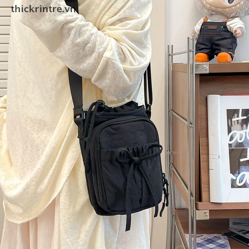 THI Nơ Túi Bảo Quản Bình Nước Dây Rút Chống Thấm Nước Thể Thao Đeo Vai Di Động Có Dây Đeo Túi Điện Thoại Cốc Phụ Kiện VN