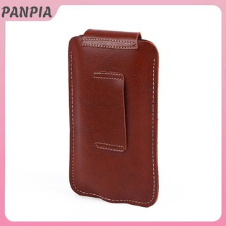 PANPIA-Men Da Điện Thoại Di Động Bao Da Đa Năng Thể Thao Ngoài Trời Thắt Lưng Kẹp Túi Thắt Lưng