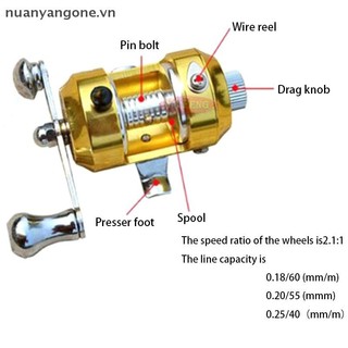 Máy Câu Cá Kim Loại Tay Trái Và Phải, Cuộn Nhỏ Chuyên Dụng Câu Cá