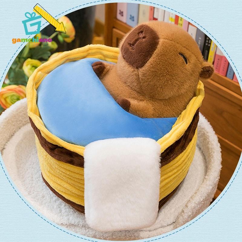 Gamchiano Capybara Đồ chơi sang trọng, Búp bê sang trọng Capybara, Đồ chơi sang trọng Capybara Trang trí phòng trẻ em