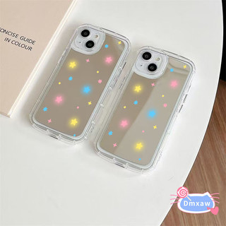 Ốp Điện Thoại Gương Ngôi Sao Dễ Thương Cho OPPO A73 A53 A53S A31 A9 A5 2020 R17 R15 F11 5G 4G Ốp Lưng Đầy Màu Sắc Đơn Giản Mềm Chống Sốc Trong Suốt