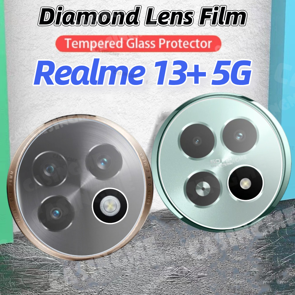 Bảo vệ ống kính máy ảnh 3D Realme 13 + 5G 2024 cho Realme 13 + Realme13 + Realmi 13 + Pro Plus 13Plus 13x 4G 5G 2024 Kính cường lực trong suốt Bảo vệ Camera sau