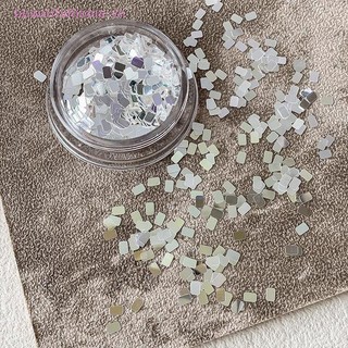 [Beautifulhome] 1 Bình Vuông Bạc Móng Tay Lấp Lánh Trang Sức Tối Giản Và Lấp Lánh Phong Cách Ánh Sáng Mặc Giáp Vật Liệu Trang Trí [Làm Đẹp]