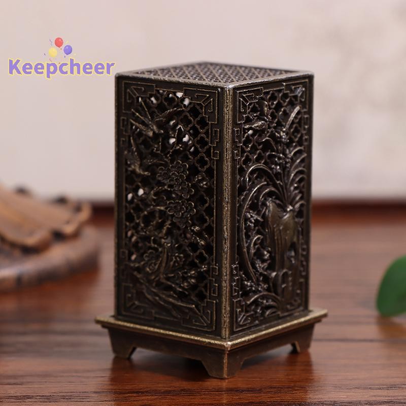 [Keepcheer] Giá đỡ hương hợp kim dọc hình vuông Trang trí đầu đốt hương trong nhà Phụ kiện gia đình để bàn [Mới]
