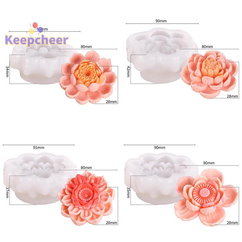 [Keepcheer] Khuôn Silicon Hoa Sen 3D Cho Hoa DIY Fondant Cupcake Chocolate Kẹo Kem Đường Món Tráng Miệng Xà Phòng Thạch Cao Khuôn Nhựa [Mới]