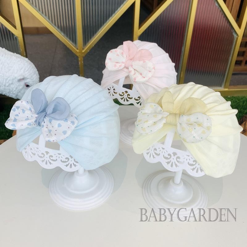 / / -Mũ Turban Bé Gái Sơ Sinh Ngọt Ngào Mềm Mại Co Giãn Dễ Thương Nơ Mũ Mầm Non Mũ Beanie Cho Trẻ Sơ Sinh