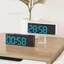 Đồng hồ treo tường điện tử SHUPUN, Đồng hồ LED kỹ thuật số treo tường ngày, Đồng hồ bàn trưng bày điều khiển bằng giọng nói đa chức năng tại nhà cho phòng ngủ