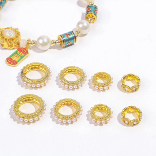 Vòng tay ngọc trai 18K giữ màu, miếng đệm hạt, hợp thời trang, phụ kiện trang sức