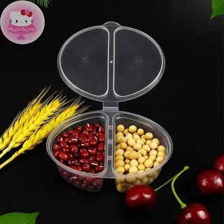 Moonlights 10 Chiếc Nhựa Đựng Nước Sốt Cốc Hộp Đựng Bảng Thực Phẩm Bản Lề Nắp Dùng Một Lần EN