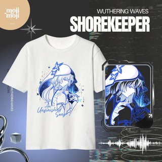 Áo cosplay Wuthering Waves The Shorekeeper, chất liệu fullgraphic, tay ngắn cho mùa hè