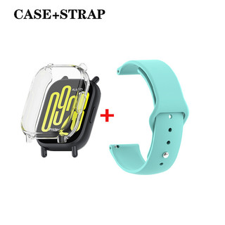 Dây đeo silicon 2 TRONG 1 cho Redmi Watch 5 Active / 5 Lite Dây đeo đồng hồ có vỏ bảo vệ