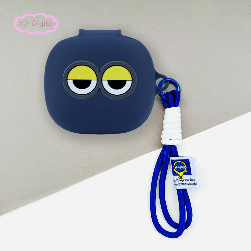 Dành cho Beats Solo Buds / Fit Pro / Studio Buds + Vỏ bảo vệ tai nghe dễ thương Tai nghe silicon Tay mềm Bảo vệ tai nghe chống sốc có mặt dây chuyền