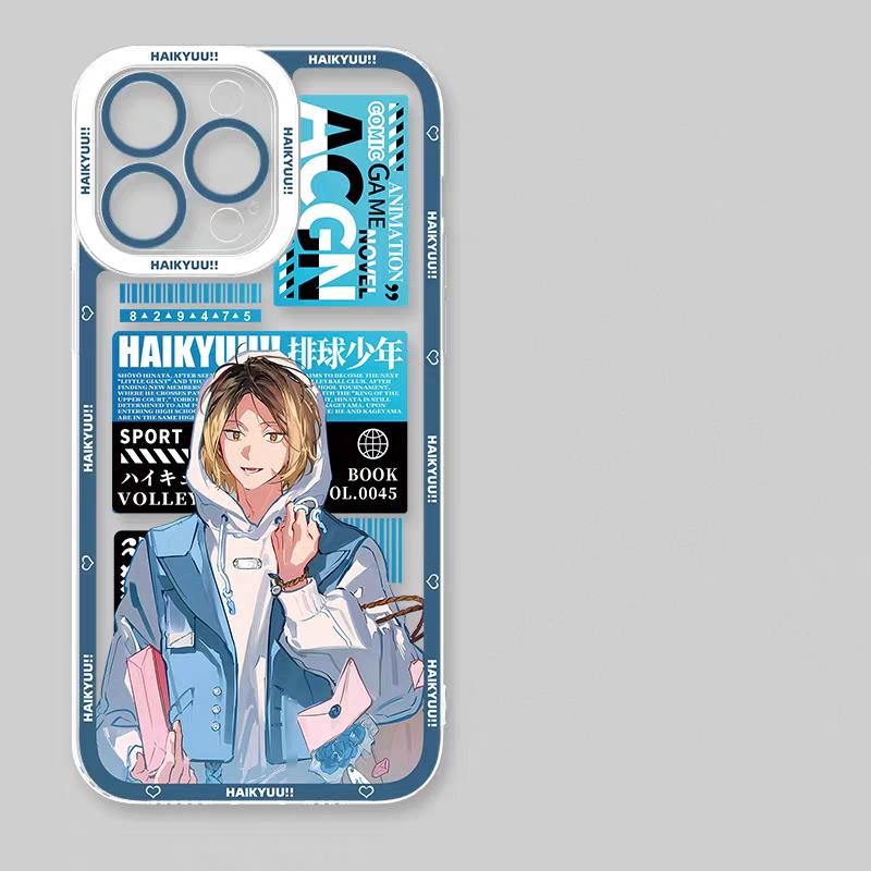 Ốp Lưng Điện Thoại Xiaomi Redmi Note 12 4G 12C 10C 9T A1 A2 9 Note 10 11 12 Pro 10S 11S 12S Ốp Lưng Anime Thoáng Mát Haikyuu Shoyo Hinata Tobio Kageyama Kozume Kenma Oikawa Tooru