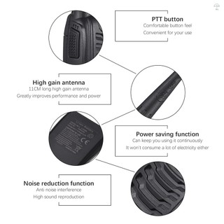 Aoresac Baofeng BF-888s Walkie Talkies 2 gói Đài phát thanh hai chiều tầm xa có thể sạc lại chống nước có tai nghe Bộ thu phát cầm tay cầm tay có đèn pin Ăng-ten tăng cao Li-i