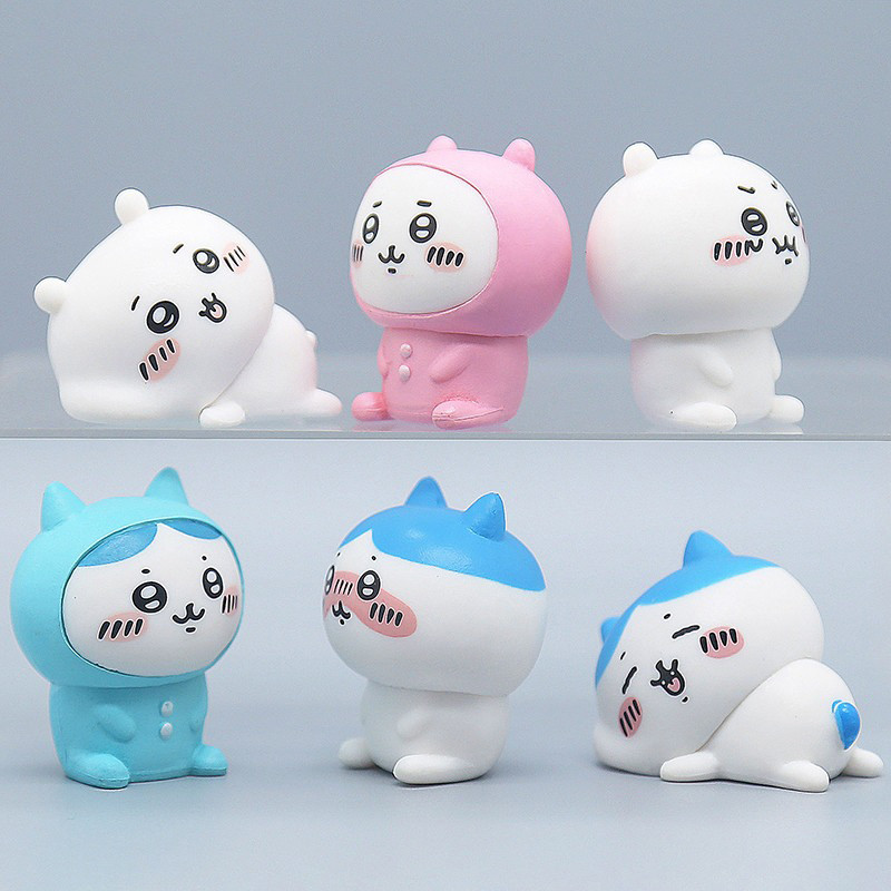 6 Cái / bộ 3cm Anime Dễ Thương Chiikawa Hình Hachiware Usagi Chiikawa Kawaii Q Phiên Bản PVC Nhân Vật Hành Động Mô Hình Bộ Sưu Tập Búp Bê Đồ Chơi