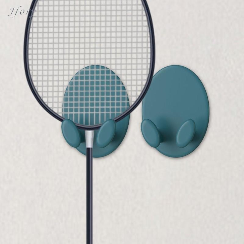 Jfory 2 Miếng Vợt Cầu Lông Móc Treo Tường Vợt Tennis Giá Nhẹ Chắc Chắn Nặng Móc Treo Tường Cho Phòng Trò Chơi Phòng Tập Gym