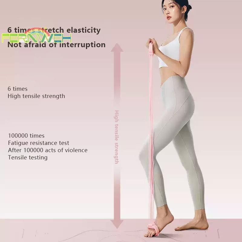 [Fernweh] Dây kháng lực tập thể dục tay cầm chống trượt, 6 cấp độ kéo giãn cho lưng vai tay
