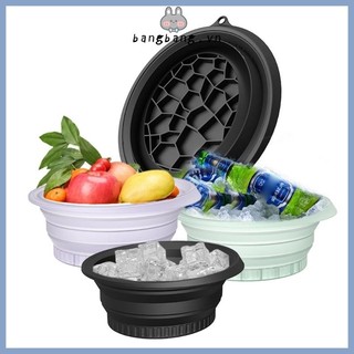 Bang Silicone Mặt Ice Bath Bát Cho Da Mặt Plunge Facials Ice Therapy Gấp Ice Facials Chậu Rửa Làm Mát Mặt Đá B