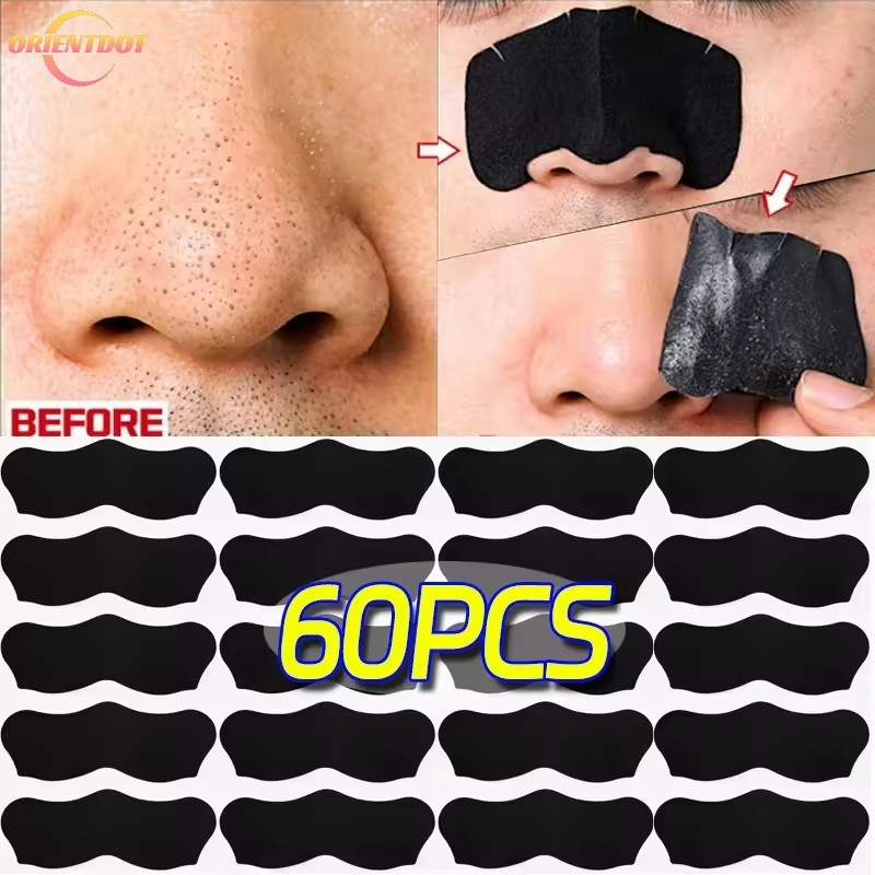 10-60 Cái Làm Sạch Sâu Mụn Đầu Đen Loại Bỏ Dải Mũi - Thu Nhỏ Lỗ Chân Lông Điều Hỗ trợ giảm mụn Miếng Dán Mũi Chăm Sóc Da