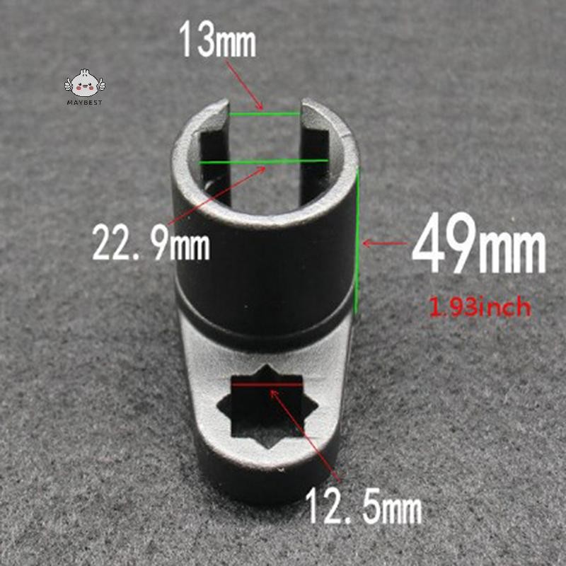 Maybest 3 / 8 "22MM Lambda Offset Cảm Biến Oxy Ổ Cắm Cờ Lê o2 Bộ Dụng Cụ Adapter Cờ Lê Động Cơ {VN}