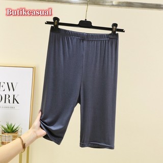 Phụ Nữ Modal Quần Short Legging Trơn Mỏng size Lớn Quần yoga Mùa Hè 2025 Quần Co Giãn
