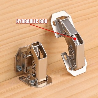 Bản lề cửa tủ thép cán nguội Thiết kế không phá hủy, lắp đặt máy khoan để lưu trữ / Tủ giày, Phần cứng nội thất bền màu bạc (2 / 10 CÁI)