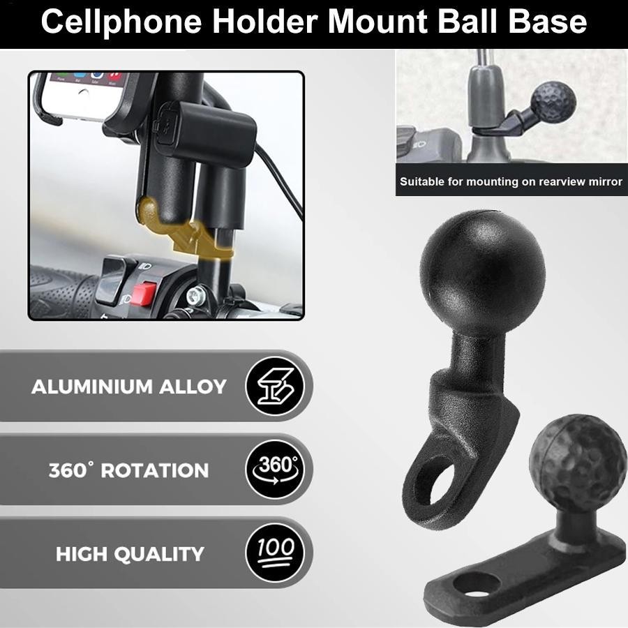 Hợp Kim Chắc Chắn M10 Bóng Đầu Adapter Giá Đỡ Góc Hấp Thụ Sốc Xe Máy Điện Thoại Giá Đỡ Máy Ảnh E-Bike Phụ Kiện Cung Cấp abrtedvn
