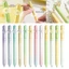 GREA 4 Bút Gel, ST Tip Xoay Sử Dụng Bút Trung Tính, Mực Đen 0.5 Mm Chất Lượng Cao Sấy Nhanh Xoay Cối Xay Gió Trang Trí Văn Phòng Chữ Ký Bút Trường Văn Phòng