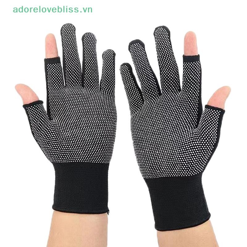 Thêm Găng Tay Câu Cá Chống Trơn Trượt Nylon Hai / Ba / Nửa Ngón Tay Pha Chế Găng Tay Câu Cá Thể Thao Ngoài Trời Găng Tay Câu Cá Thoáng Khí BSS