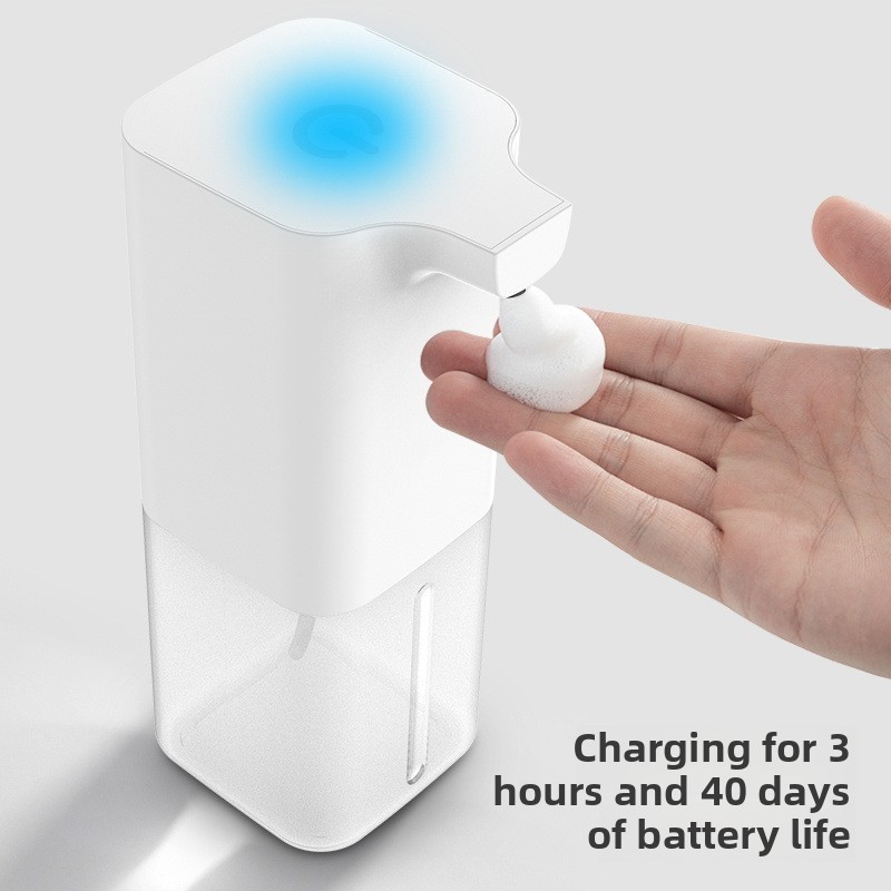 Máy phân phối xà phòng tự động Cảm biến hồng ngoại Xốp Nước rửa tay có thể sạc lại USB Máy phân phối xà phòng cầm tay tạo bọt cho phòng tắm gia đình