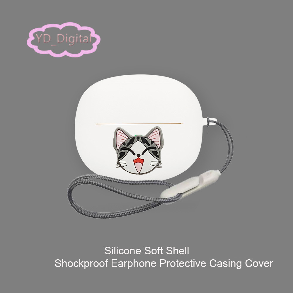 Dành Cho Honor Choice EarBuds Clip 2 Ốp Lưng Hoạt Hình Dễ Thương Tai Nghe Silicon Vỏ Mềm Chống Thấm Nước Tai Nghe Bảo Vệ Tai Nghe Tai Nghe Da Có Nhẫn