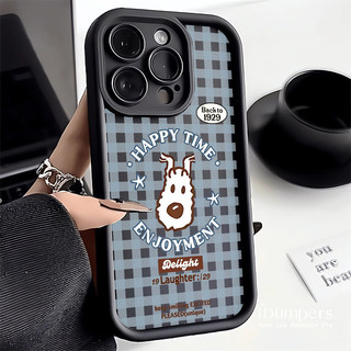 ibumpers Ốp Điện Thoại iPhone Dễ Thương Happy Puppy Họa Tiết Ốp Lưng Dày Dặn Silicon Mềm Chống Rơi Chống Sốc Cho IPhone 16 15 14 12 13 11 Pro Max IP 7 8 Plus X XS XR