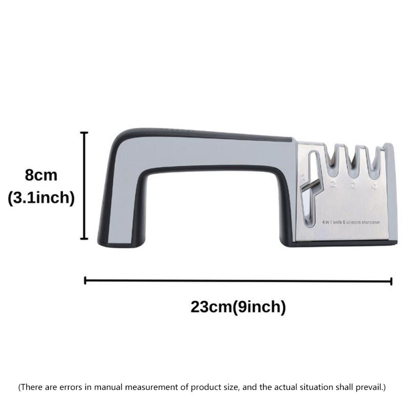 Mài Dao Bằng Tay Chuyên Nghiệp 3 Giai Đoạn / Professional Manual Kitchen Knife Sharpener - Gốm, Vonfram & Cacbua Cho Dao Nhà Bếp, Kéo & Dụng Cụ Sắc Bén