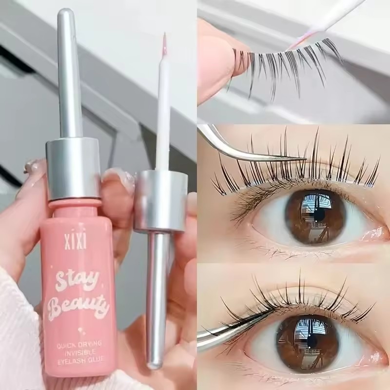 Gentle Không gây kích ứng Nhanh khô Lông mi giả Keo nối dài - Keo lông mi tự nhiên vô hình trong suốt - Mỹ phẩm xoăn Lasher