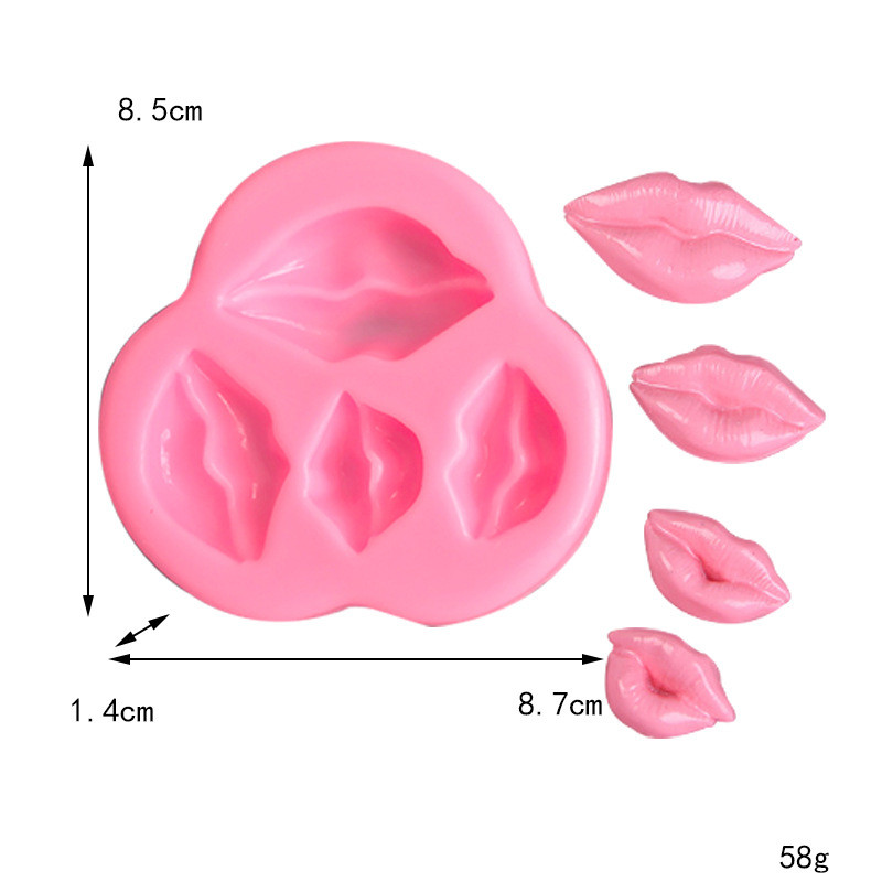 Khuôn silicon trang trí bánh/thạch cao/chocolate hình mây, dùng cho DIY môi