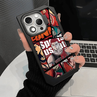 Vỏ Điện Thoại Hình Không Đều Cho iPhone 16 15 14 13 12 11 Slam Dunk Hanamichi Sakuragi Phim Hoạt Hình