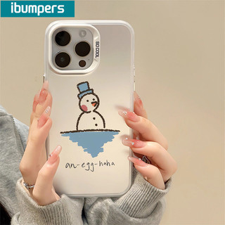 ibumpers Ốp Lưng iPhone Xinh Cute Giáng Sinh Họa Tiết Ốp Điện Thoại IMD Cứng Trơn Chống Sốc Chống Bẩn Giáng Sinh Cho Iphone 16 15 14 12 13 11 Pro Max