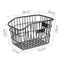 Giỏ sau xe đạp MONOSTYLE kim loại điều chỉnh được, phù hợp xe leo núi và xe gấp, màu đen/bạc