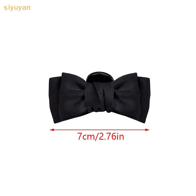 Siyuyan 2 Chiếc Nơ Đen Móng Vuốt Tóc Nhỏ Nữ Cô Gái Kẹp Tóc Bên Kẹp Trán Nổ Kiểu Tóc Kẹp Mũ Đội Đầu Ngọt Ngào VN
