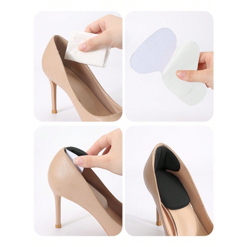 1 Cặp Gót Tay Cầm Lót Đệm Miếng Đệm Gót Cho Giày Rời, Ngăn Trượt, Ngăn Vỉ, Cải Tiến Phù Hợp, Thoải Mái Nam Nữ