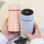 Cốc giữ nhiệt thông minh SUNKISSD, Bình bỏ túi 200ML bằng thép không gỉ, Hiển thị nhiệt độ Cốc cà phê Mini Chai nước cách nhiệt chống rò rỉ