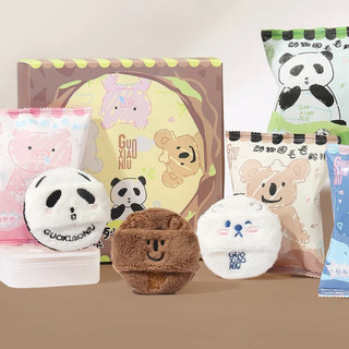 GUOXIAONIU Bông phấn phủ loạt sản phẩm sở thú bông phấn má hồng dạng lỏng