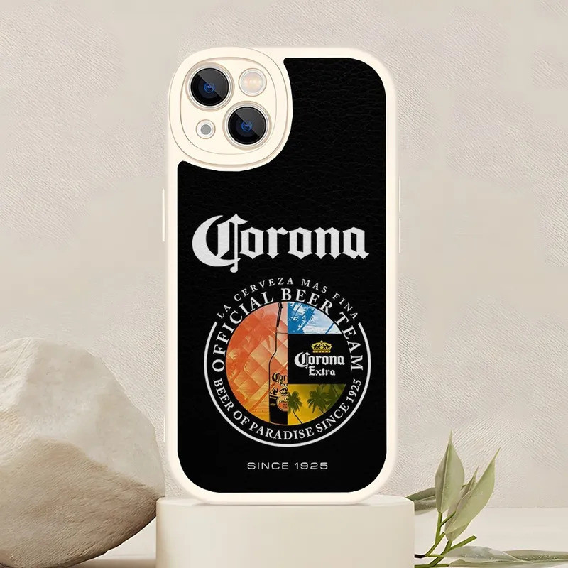 TP-1 Corona Thêm Bia Ốp Lưng Điện Thoại Iphone 17,15 Pro Max 14 Pro 11 13 12 Mini X Xr Xs Max 8 Puls Se 2020 Da Cừu Silicon