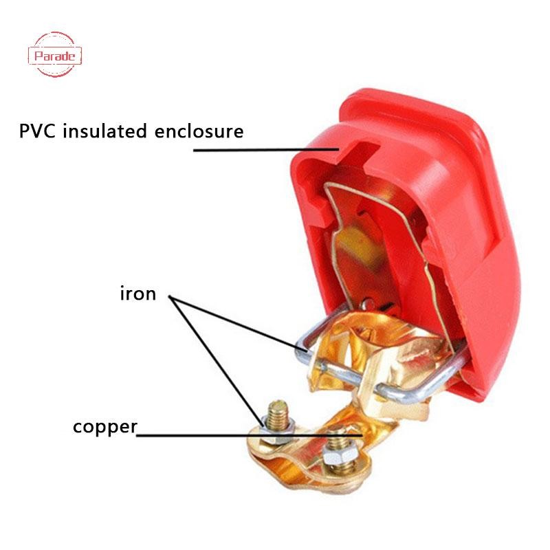 Parade 2 Chiếc 12V Xe Phát Hành Nhanh Ngắt Kết Nối Thiết Bị Đầu Cuối Kẹp Kết Nối Một Phần VN