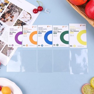 [Gou] 50 Chiếc Hàn Quốc Thẻ Tay Photocard Horapic Bảo Vệ Phim Album Chất Kết Dính Bỏ Túi Bảo Vệ Trang VN