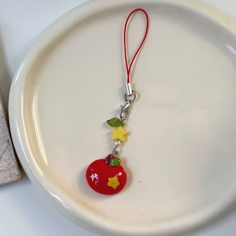 Ff Charm Thanh Lịch Táo Điện Thoại Thiết Kế Dây Buộc Phụ Kiện Thời Trang Cho Bé Gái Thời Trang Và Lễ Hội Dịp Mặc Thường Ngày